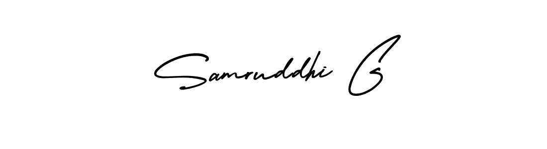 Make a beautiful signature design for name Samruddhi G. Use this online signature maker to create a handwritten signature for free. Samruddhi G signature style 3 images and pictures png