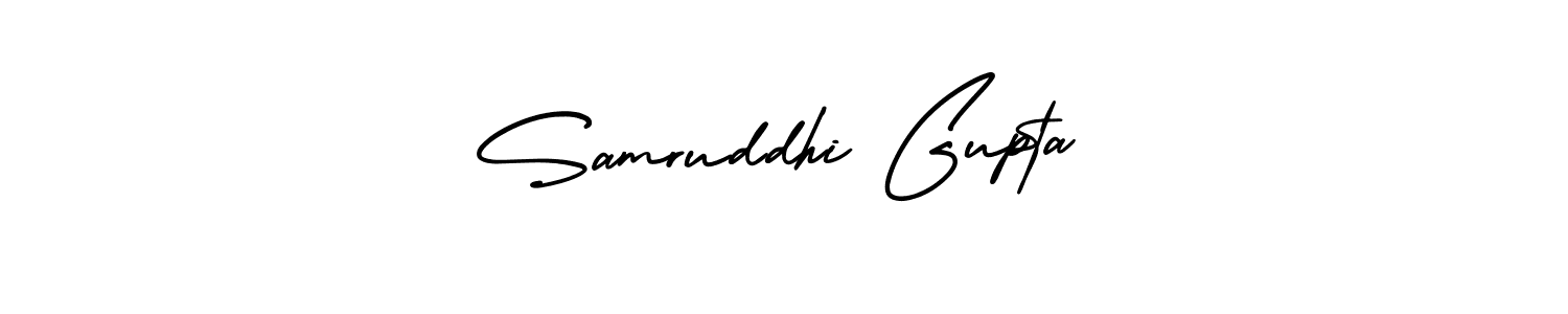 Create a beautiful signature design for name Samruddhi Gupta. With this signature (AmerikaSignatureDemo-Regular) fonts, you can make a handwritten signature for free. Samruddhi Gupta signature style 3 images and pictures png