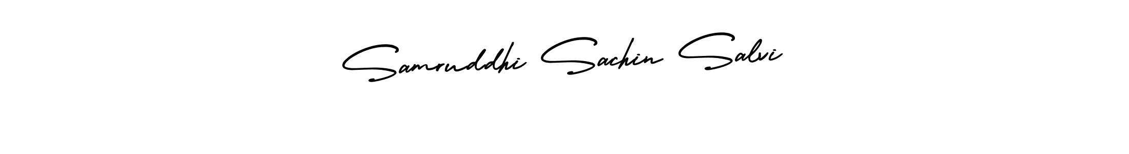 Create a beautiful signature design for name Samruddhi Sachin Salvi. With this signature (AmerikaSignatureDemo-Regular) fonts, you can make a handwritten signature for free. Samruddhi Sachin Salvi signature style 3 images and pictures png
