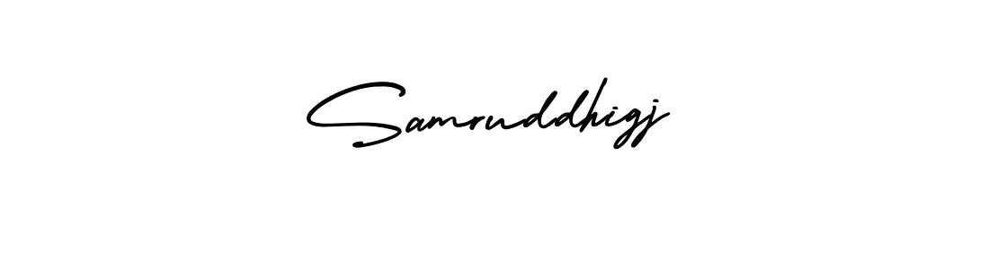 This is the best signature style for the Samruddhigj name. Also you like these signature font (AmerikaSignatureDemo-Regular). Mix name signature. Samruddhigj signature style 3 images and pictures png