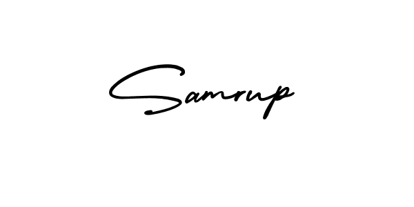 AmerikaSignatureDemo-Regular is a professional signature style that is perfect for those who want to add a touch of class to their signature. It is also a great choice for those who want to make their signature more unique. Get Samrup name to fancy signature for free. Samrup signature style 3 images and pictures png