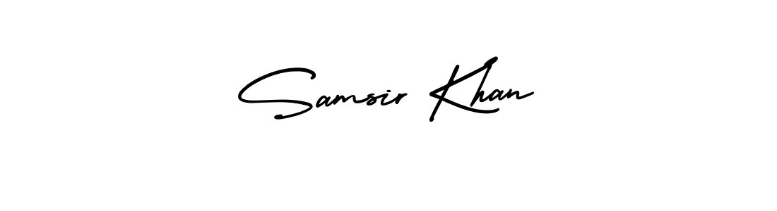 Make a beautiful signature design for name Samsir Khan. Use this online signature maker to create a handwritten signature for free. Samsir Khan signature style 3 images and pictures png