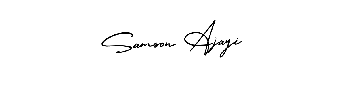 Make a beautiful signature design for name Samson Ajayi. With this signature (AmerikaSignatureDemo-Regular) style, you can create a handwritten signature for free. Samson Ajayi signature style 3 images and pictures png