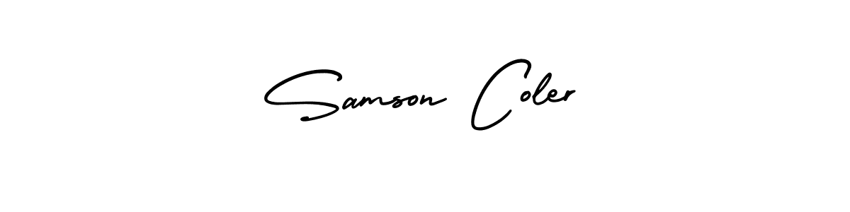 Design your own signature with our free online signature maker. With this signature software, you can create a handwritten (AmerikaSignatureDemo-Regular) signature for name Samson Coler. Samson Coler signature style 3 images and pictures png