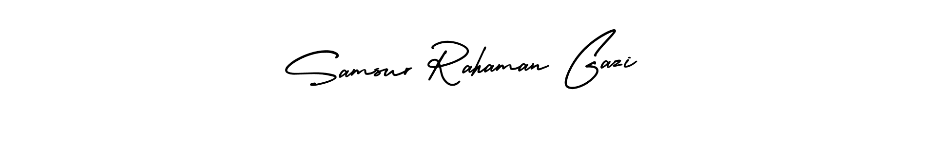Similarly AmerikaSignatureDemo-Regular is the best handwritten signature design. Signature creator online .You can use it as an online autograph creator for name Samsur Rahaman Gazi. Samsur Rahaman Gazi signature style 3 images and pictures png