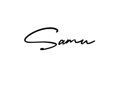 The best way (AmerikaSignatureDemo-Regular) to make a short signature is to pick only two or three words in your name. The name Samu include a total of six letters. For converting this name. Samu signature style 3 images and pictures png