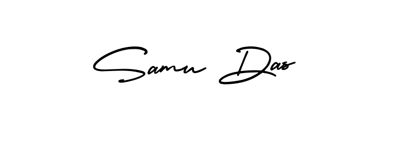 Similarly AmerikaSignatureDemo-Regular is the best handwritten signature design. Signature creator online .You can use it as an online autograph creator for name Samu Das. Samu Das signature style 3 images and pictures png