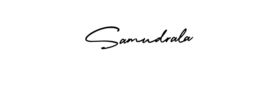 Make a beautiful signature design for name Samudrala. With this signature (AmerikaSignatureDemo-Regular) style, you can create a handwritten signature for free. Samudrala signature style 3 images and pictures png