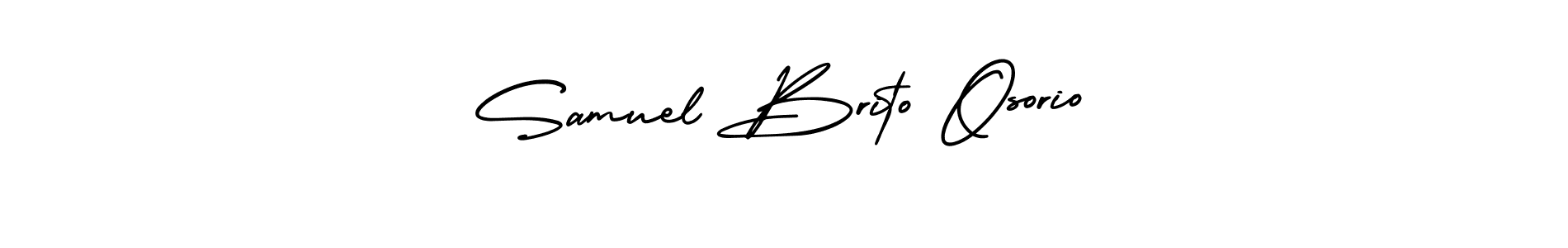 AmerikaSignatureDemo-Regular is a professional signature style that is perfect for those who want to add a touch of class to their signature. It is also a great choice for those who want to make their signature more unique. Get Samuel Brito Osorio name to fancy signature for free. Samuel Brito Osorio signature style 3 images and pictures png