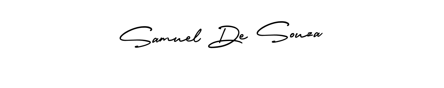 Create a beautiful signature design for name Samuel De Souza. With this signature (AmerikaSignatureDemo-Regular) fonts, you can make a handwritten signature for free. Samuel De Souza signature style 3 images and pictures png