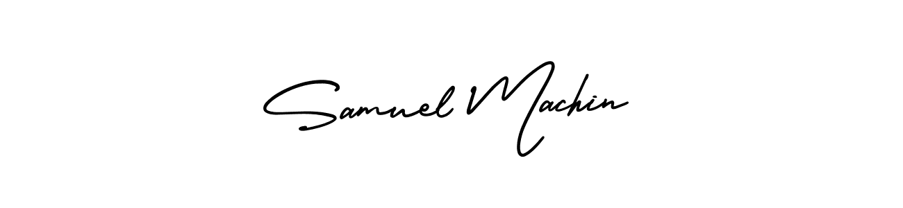 AmerikaSignatureDemo-Regular is a professional signature style that is perfect for those who want to add a touch of class to their signature. It is also a great choice for those who want to make their signature more unique. Get Samuel Machin name to fancy signature for free. Samuel Machin signature style 3 images and pictures png