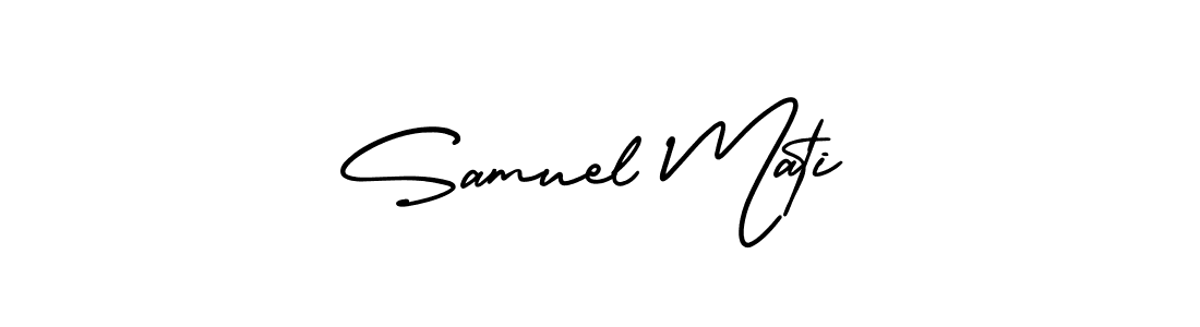 Create a beautiful signature design for name Samuel Mati. With this signature (AmerikaSignatureDemo-Regular) fonts, you can make a handwritten signature for free. Samuel Mati signature style 3 images and pictures png