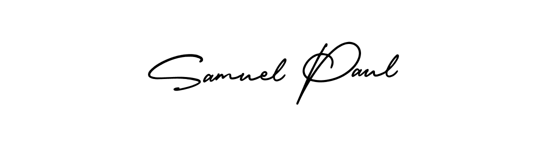How to make Samuel Paul name signature. Use AmerikaSignatureDemo-Regular style for creating short signs online. This is the latest handwritten sign. Samuel Paul signature style 3 images and pictures png