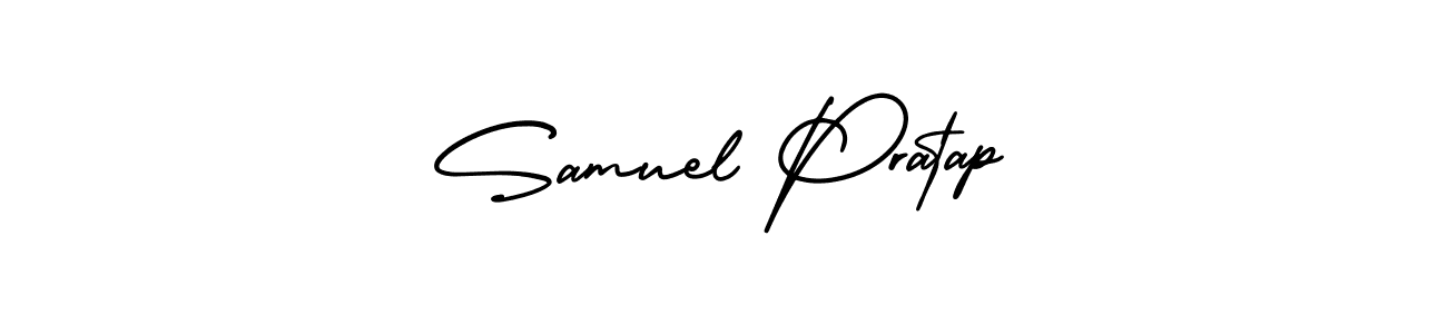 Similarly AmerikaSignatureDemo-Regular is the best handwritten signature design. Signature creator online .You can use it as an online autograph creator for name Samuel Pratap. Samuel Pratap signature style 3 images and pictures png