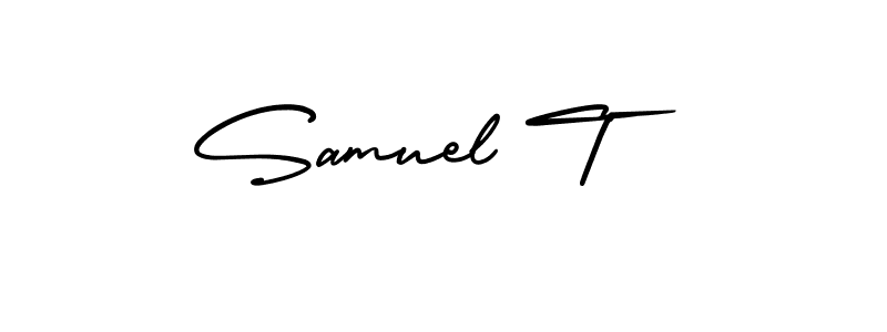 if you are searching for the best signature style for your name Samuel T. so please give up your signature search. here we have designed multiple signature styles  using AmerikaSignatureDemo-Regular. Samuel T signature style 3 images and pictures png