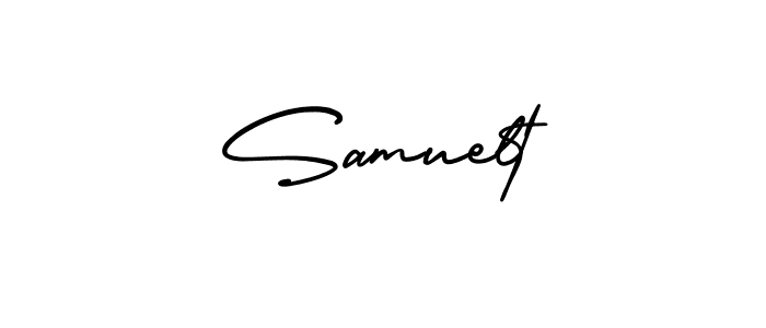 Make a beautiful signature design for name Samuelt. With this signature (AmerikaSignatureDemo-Regular) style, you can create a handwritten signature for free. Samuelt signature style 3 images and pictures png