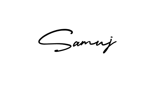 Similarly AmerikaSignatureDemo-Regular is the best handwritten signature design. Signature creator online .You can use it as an online autograph creator for name Samuj. Samuj signature style 3 images and pictures png