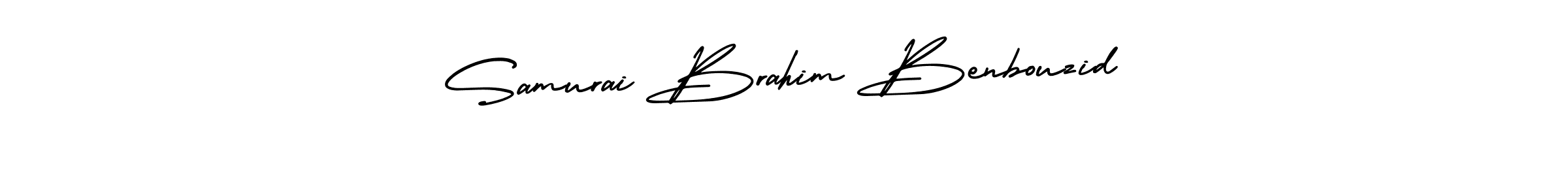 Design your own signature with our free online signature maker. With this signature software, you can create a handwritten (AmerikaSignatureDemo-Regular) signature for name Samurai Brahim Benbouzid. Samurai Brahim Benbouzid signature style 3 images and pictures png