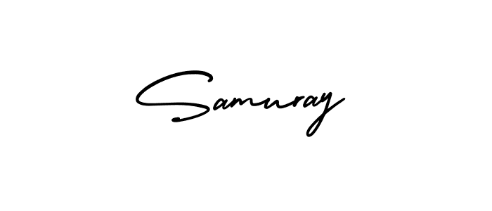 Make a beautiful signature design for name Samuray. With this signature (AmerikaSignatureDemo-Regular) style, you can create a handwritten signature for free. Samuray signature style 3 images and pictures png