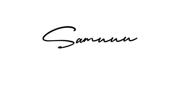 How to make Samuuu signature? AmerikaSignatureDemo-Regular is a professional autograph style. Create handwritten signature for Samuuu name. Samuuu signature style 3 images and pictures png