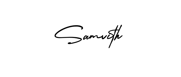 AmerikaSignatureDemo-Regular is a professional signature style that is perfect for those who want to add a touch of class to their signature. It is also a great choice for those who want to make their signature more unique. Get Samvith name to fancy signature for free. Samvith signature style 3 images and pictures png