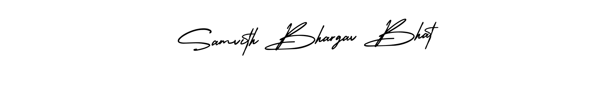 Make a beautiful signature design for name Samvith Bhargav Bhat. With this signature (AmerikaSignatureDemo-Regular) style, you can create a handwritten signature for free. Samvith Bhargav Bhat signature style 3 images and pictures png