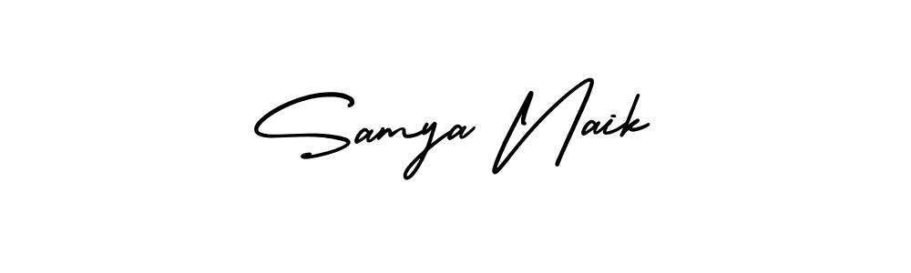 AmerikaSignatureDemo-Regular is a professional signature style that is perfect for those who want to add a touch of class to their signature. It is also a great choice for those who want to make their signature more unique. Get Samya Naik name to fancy signature for free. Samya Naik signature style 3 images and pictures png