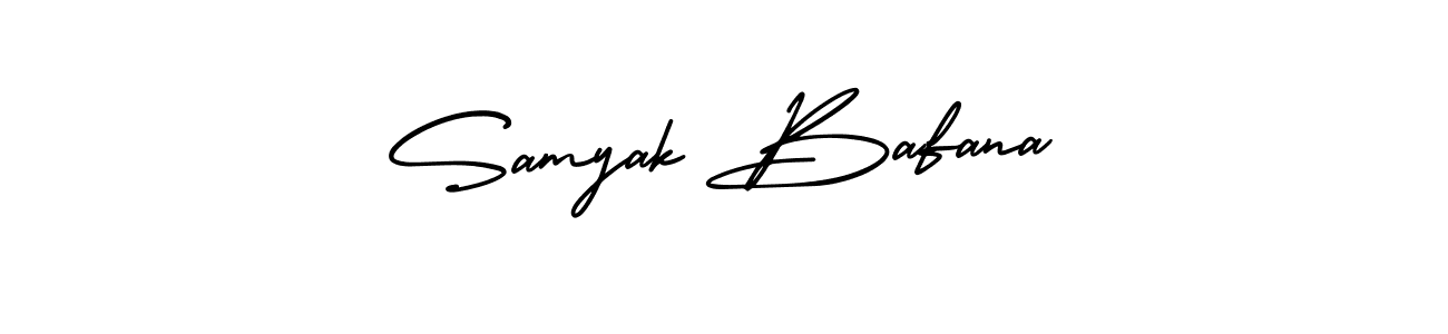 Make a beautiful signature design for name Samyak Bafana. Use this online signature maker to create a handwritten signature for free. Samyak Bafana signature style 3 images and pictures png