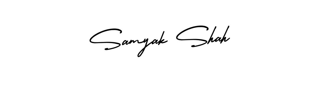 AmerikaSignatureDemo-Regular is a professional signature style that is perfect for those who want to add a touch of class to their signature. It is also a great choice for those who want to make their signature more unique. Get Samyak Shah name to fancy signature for free. Samyak Shah signature style 3 images and pictures png