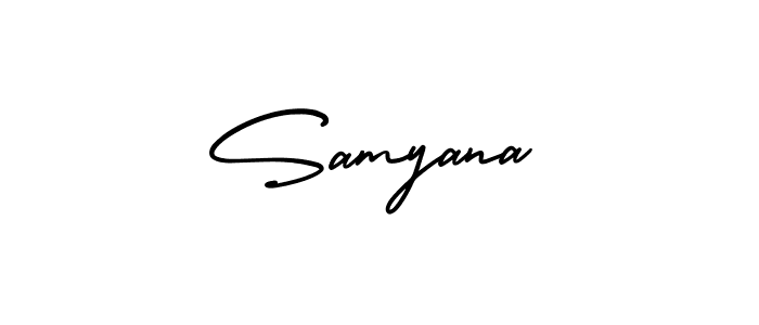 Also we have Samyana name is the best signature style. Create professional handwritten signature collection using AmerikaSignatureDemo-Regular autograph style. Samyana signature style 3 images and pictures png