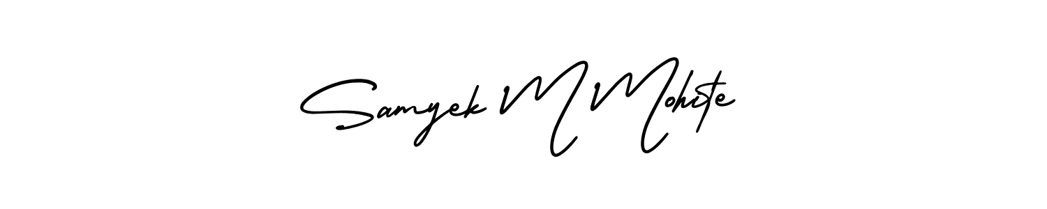 See photos of Samyek M Mohite official signature by Spectra . Check more albums & portfolios. Read reviews & check more about AmerikaSignatureDemo-Regular font. Samyek M Mohite signature style 3 images and pictures png