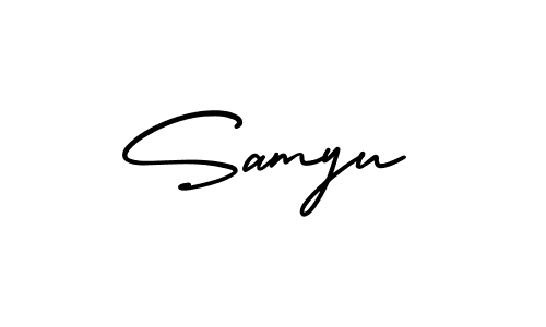 How to Draw Samyu signature style? AmerikaSignatureDemo-Regular is a latest design signature styles for name Samyu. Samyu signature style 3 images and pictures png