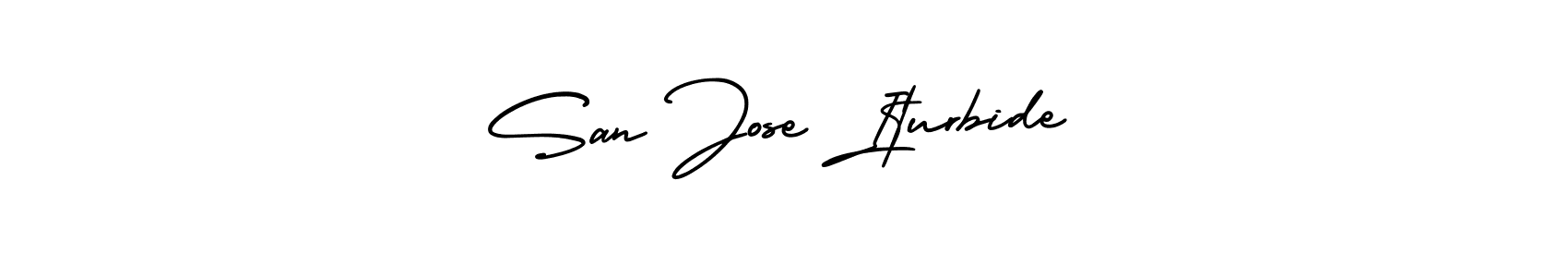 San Jose Iturbide stylish signature style. Best Handwritten Sign (AmerikaSignatureDemo-Regular) for my name. Handwritten Signature Collection Ideas for my name San Jose Iturbide. San Jose Iturbide signature style 3 images and pictures png