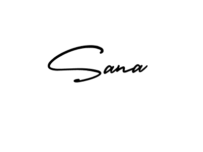 The best way (AmerikaSignatureDemo-Regular) to make a short signature is to pick only two or three words in your name. The name Sana include a total of six letters. For converting this name. Sana signature style 3 images and pictures png