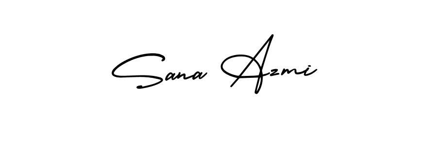 Design your own signature with our free online signature maker. With this signature software, you can create a handwritten (AmerikaSignatureDemo-Regular) signature for name Sana Azmi. Sana Azmi signature style 3 images and pictures png