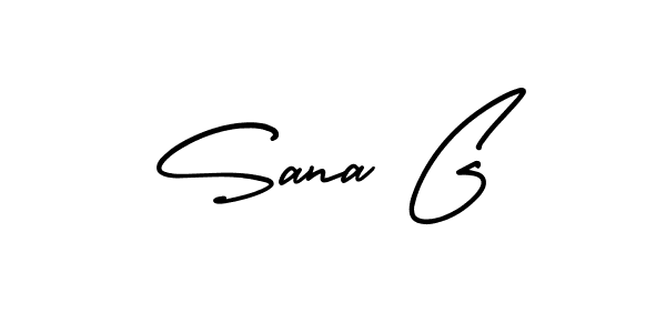 It looks lik you need a new signature style for name Sana G. Design unique handwritten (AmerikaSignatureDemo-Regular) signature with our free signature maker in just a few clicks. Sana G signature style 3 images and pictures png