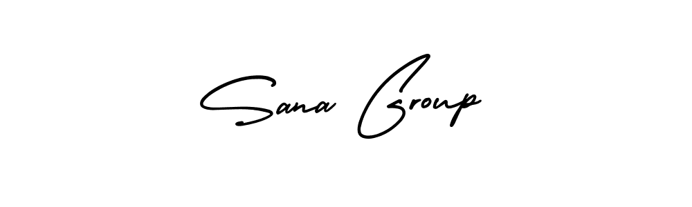 Make a beautiful signature design for name Sana Group. With this signature (AmerikaSignatureDemo-Regular) style, you can create a handwritten signature for free. Sana Group signature style 3 images and pictures png