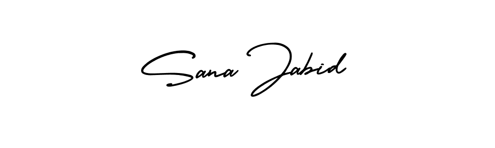 How to Draw Sana Jabid signature style? AmerikaSignatureDemo-Regular is a latest design signature styles for name Sana Jabid. Sana Jabid signature style 3 images and pictures png