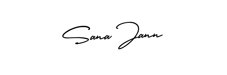 Use a signature maker to create a handwritten signature online. With this signature software, you can design (AmerikaSignatureDemo-Regular) your own signature for name Sana Jann. Sana Jann signature style 3 images and pictures png