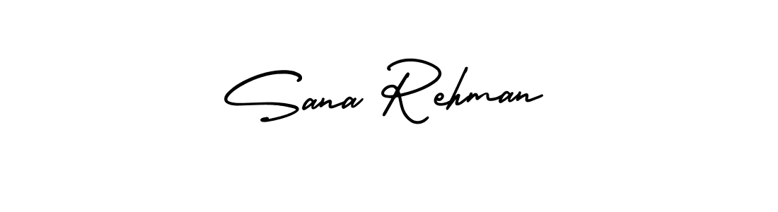 Make a beautiful signature design for name Sana Rehman. With this signature (AmerikaSignatureDemo-Regular) style, you can create a handwritten signature for free. Sana Rehman signature style 3 images and pictures png