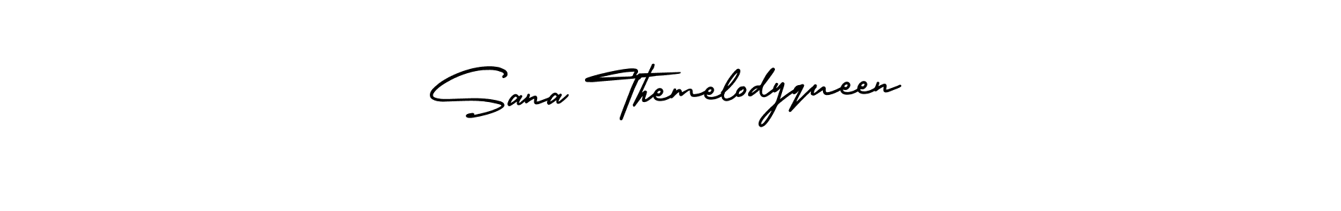 Similarly AmerikaSignatureDemo-Regular is the best handwritten signature design. Signature creator online .You can use it as an online autograph creator for name Sana Themelodyqueen. Sana Themelodyqueen signature style 3 images and pictures png