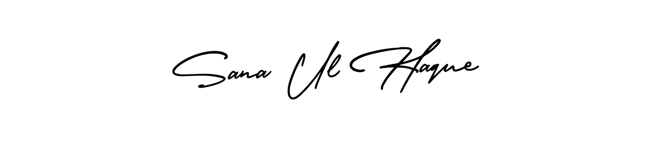 Create a beautiful signature design for name Sana Ul Haque. With this signature (AmerikaSignatureDemo-Regular) fonts, you can make a handwritten signature for free. Sana Ul Haque signature style 3 images and pictures png