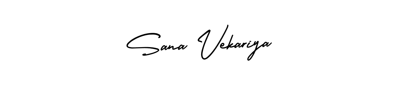 Best and Professional Signature Style for Sana Vekariya. AmerikaSignatureDemo-Regular Best Signature Style Collection. Sana Vekariya signature style 3 images and pictures png