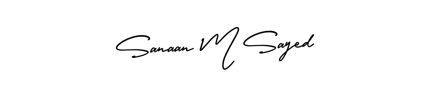 You can use this online signature creator to create a handwritten signature for the name Sanaan M Sayed. This is the best online autograph maker. Sanaan M Sayed signature style 3 images and pictures png