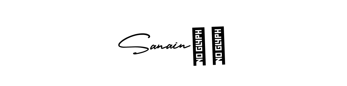 Sanain❤️ stylish signature style. Best Handwritten Sign (AmerikaSignatureDemo-Regular) for my name. Handwritten Signature Collection Ideas for my name Sanain❤️. Sanain❤️ signature style 3 images and pictures png