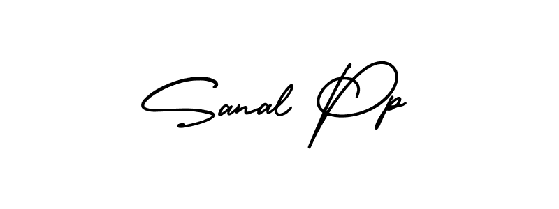 Make a beautiful signature design for name Sanal Pp. With this signature (AmerikaSignatureDemo-Regular) style, you can create a handwritten signature for free. Sanal Pp signature style 3 images and pictures png