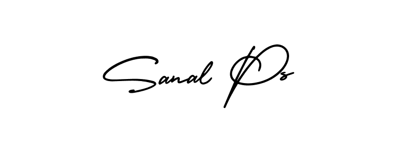 It looks lik you need a new signature style for name Sanal Ps. Design unique handwritten (AmerikaSignatureDemo-Regular) signature with our free signature maker in just a few clicks. Sanal Ps signature style 3 images and pictures png