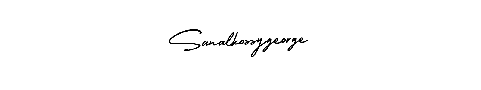 Sanalkossygeorge stylish signature style. Best Handwritten Sign (AmerikaSignatureDemo-Regular) for my name. Handwritten Signature Collection Ideas for my name Sanalkossygeorge. Sanalkossygeorge signature style 3 images and pictures png