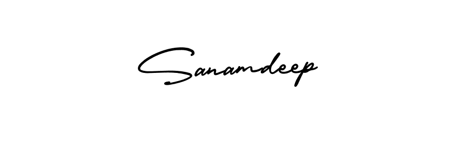 Make a beautiful signature design for name Sanamdeep. With this signature (AmerikaSignatureDemo-Regular) style, you can create a handwritten signature for free. Sanamdeep signature style 3 images and pictures png