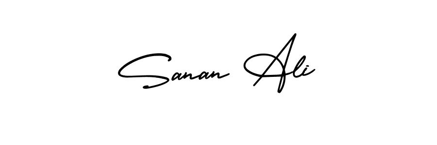 How to make Sanan Ali signature? AmerikaSignatureDemo-Regular is a professional autograph style. Create handwritten signature for Sanan Ali name. Sanan Ali signature style 3 images and pictures png